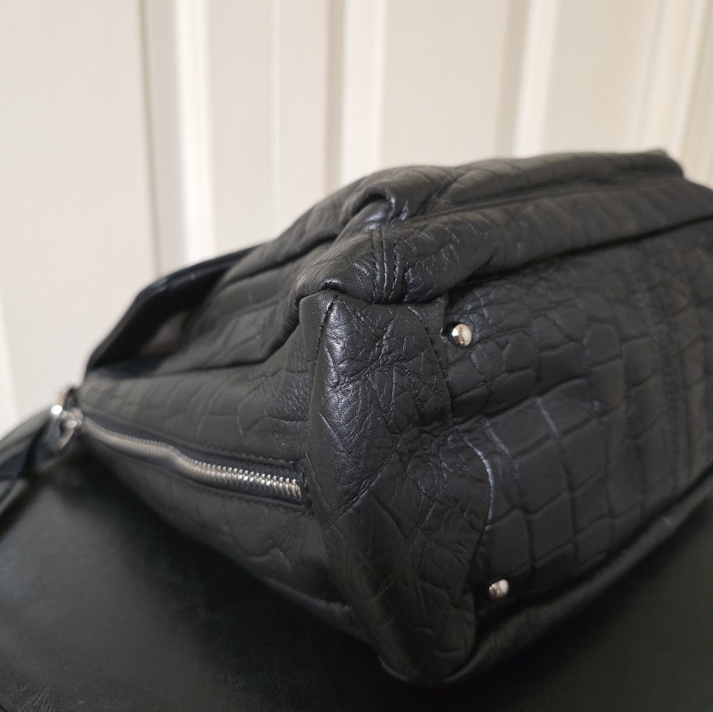 Aimee Kestenberg Leather Fifth Avenue Bag/Color: Black Croco - Picture 5 of 16